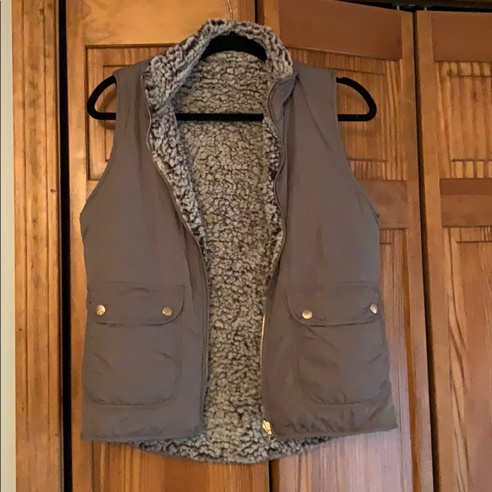 Light olive green vest